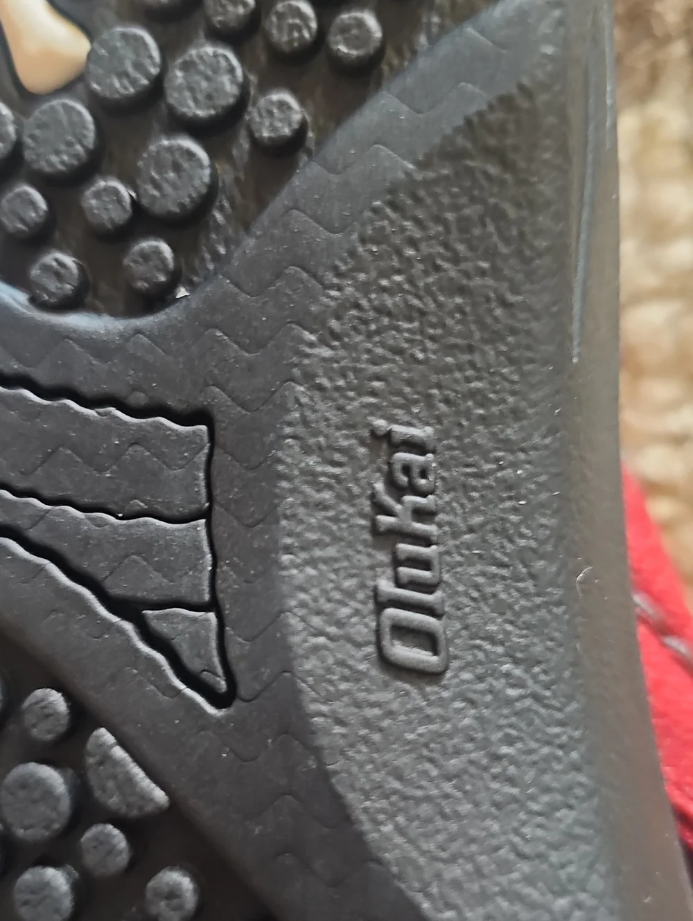 OLUKAI  HOKUA  (US M10) Red/Tangerine & Black Sandals, Waterproof (They Float!)